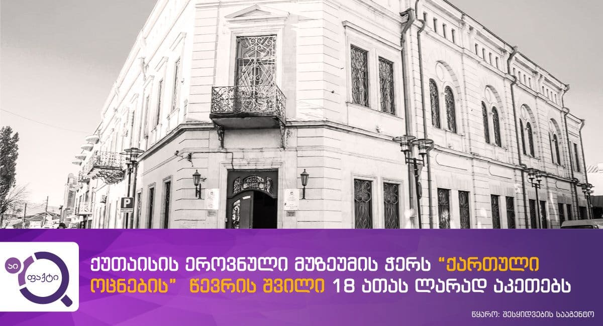 ვინ აკეთებს ქუთაისის Მუზეუმის ჭერს? 