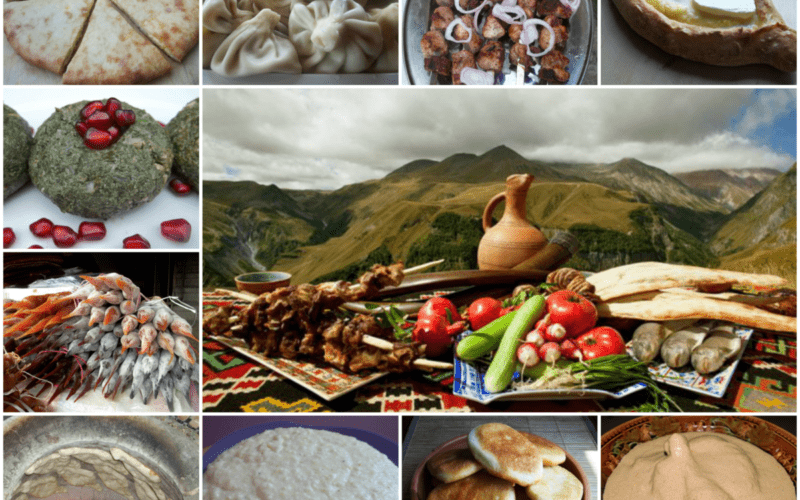 Georgian Cuisine Collage 1